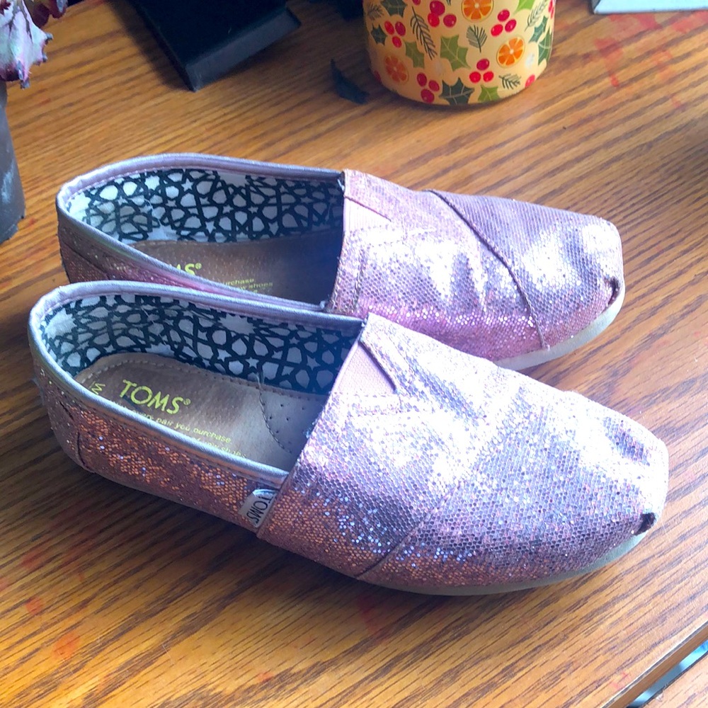 Toms pink sparkle